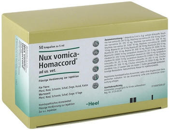 Heel Nux Vomica Homaccord ad us. Vet. Ampullen (50x5 ml)