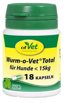 cdVet Wurm-o-Vet Total für Hunde <15kg 18 Kapseln