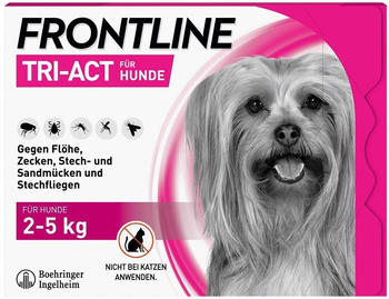Frontline Tri-Act f&uuml;r Hunde 2-5kg 6 St&uuml;ck
