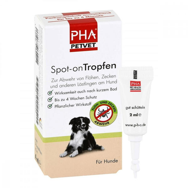 PHA Spot-on Tropfen für Hunde 2x2ml Test | ☀️ Angebote ab 7,84 €
