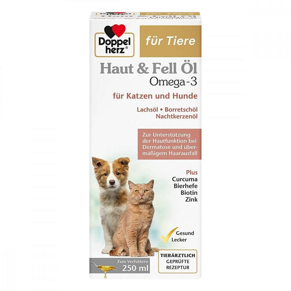 Doppelherz Haut & Fell Öl für Hunde und Katzen 250ml