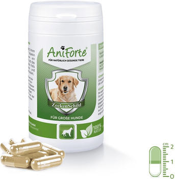 AniForte ZeckenSchild natürliche Zeckenabwehr für große Hunde von 35-50kg 60 Stück