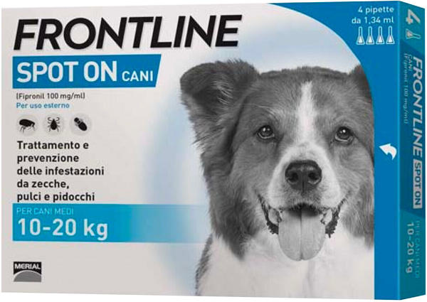 Frontline Spot On medium-sized Dogs 10-20 kg (4 pieces)