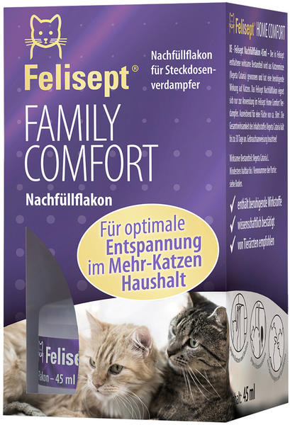 Felisept Family Comfort Nachfüllflakon im Mehrkatzenhaushalt 45ml