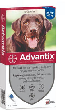 Advantix Spot On für Hunde 25-40kg 4x4ml