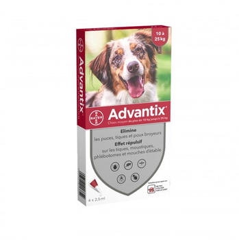 Advantix Spot On für Hunde 10-25 kg 4x2,5ml