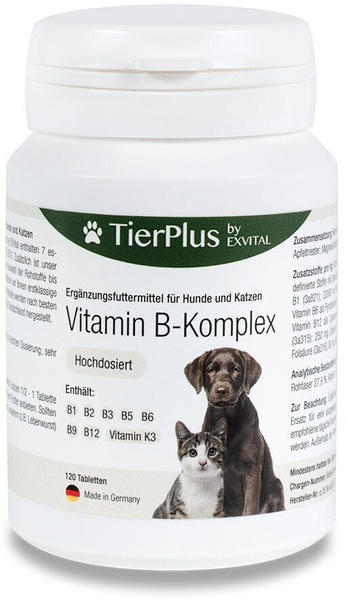 EXVital Tierplus Vitamin B Komplex für Hunde & Katzen