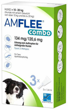 Tad Pharma Amflee Combo 134/120,6mg f&uuml;r Hunde 10-20kg 3 St&uuml;ck