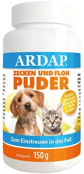 ARDAP Zecken- und Flohpuder 150g