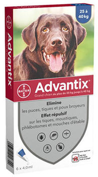 Advantix Spot On für Hunde +25 kg 6x4ml