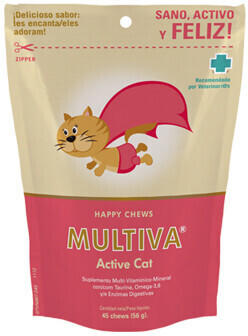 VetNova Salud SL VetNova MULTIVA Active Cat (45 chews)