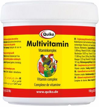 Quiko Multivitamin Ergänzungsfuttermittel zur Vitaminversorgung von Ziervögeln 150g (200105)