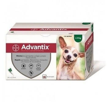 Advantix Spot On for dogs until 4 kg (24x0,4ml)