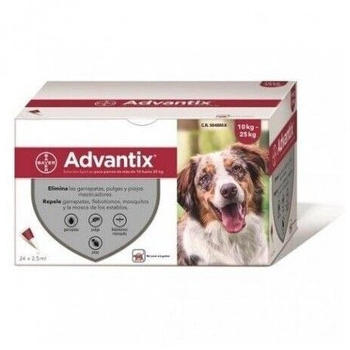 Advantix Spot On for dogs 10-25 kg (24x2,5ml)