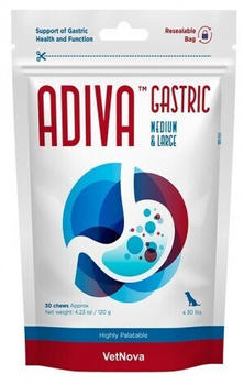 VetNova Adiva Gastric Medium & Large (30 Chews)