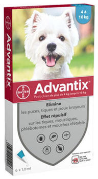 Advantix Spot On für Hunde 4-10 kg 6x1ml