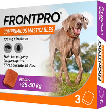 Frontline Frontpro Dogs 25-50 kg (3 Kautabletten)