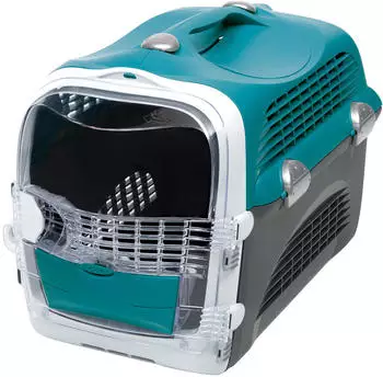 Catit Cabrio Transportbox t&uuml;rkis/grau (41371)