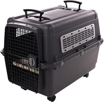 Flamingo Transportkäfig Lanta dunkelgrau Hund L (522478)