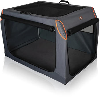 Knuffelwuff faltbare Hundebox Auto Transportbox Aluminiumgestell Kofferraum XL 91x61x58cm (14234-004)