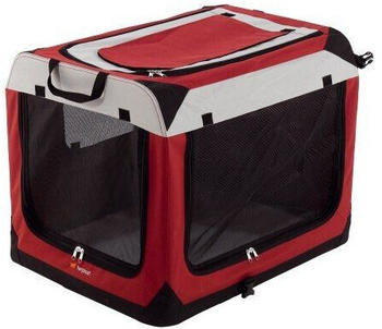 Ferplast Hunde Transportbox Faltbar Metallrahmen Griffen L 70 x 52 x h 52 cm (85723099)