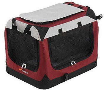 Ferplast Hunde Transportbox Faltbar Metallrahmen Griffen S 49 x 34 x h 34 cm