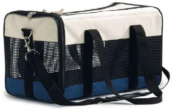 Beeztees Katzen Transporttasche tragbar creme/blau (715101)