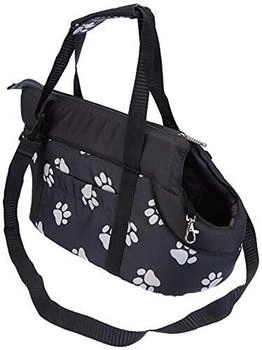 HobbyDog Transporttasche Hund graphite mit Pfoten