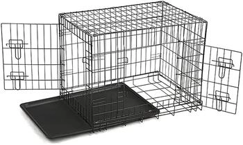 Defactoshop Hundekäfig 75x49x55cm schwarz
