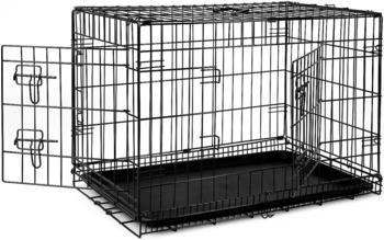 Lionto Hundetransportkäfig Tiertransportbox Hundebox Größe (S) 45x31x36 cm L