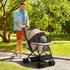 Pawhut Hundebuggy Hundewagen für kleine Hunde Katzen Pet Stroller Oxford