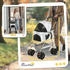 Pawhut Hundewagen 3 in 1 Hundebuggy Faltbar Hundebox, klappbar Transporttasche