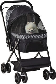 Pawhut Hundebuggy Hundewagen Buggy f&uuml;r kleine Hunde und Katzen Pet Stroller Oxford