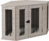 Pawhut Hundekäfig Eckige Hundehütte Hundebox mit Kissen, Hundehaus mit Türriegel