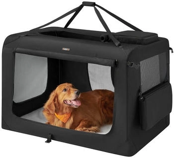 Feandrea S-XXXL Transportbox Oxford-Gewebe schwarz 1,22 m, 79 cm, 79 cm