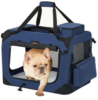 Feandrea S-XXXL Transportbox Oxford-Gewebe dunkelblau 60 cm, 42 cm, 42 cm