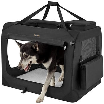Feandrea S-XXXL Transportbox Oxford-Gewebe schwarz 91 cm, 63 cm, 63 cm