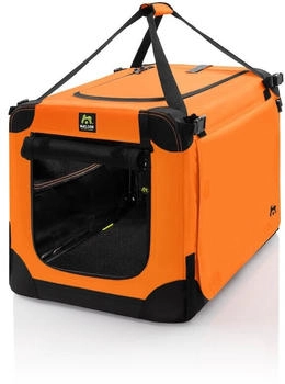 Maelson Soft Kennel Neon-Orange, 72 cm - faltbare Hunde-Transportbox