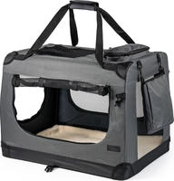 Hundetransportbox Hundetasche Hundebox Faltbare Kleintiertasche, (l) 70x52x50 Cm Grau
