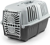 lionto Tiertransportbox, robuste Transportbox aus Kunststoff mit sicherem