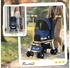 Pawhut Hundewagen, faltbarer Hundetrolley, Hundebuggy mit Kissen, Katzenwagen