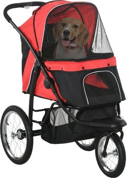 Pawhut Hundewagen Hundebuggy klappbar für Hunde & Katzen bis 20 kg Katzenbuggy