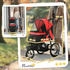 Pawhut Hundewagen Hundebuggy klappbar für Hunde & Katzen bis 20 kg Katzenbuggy