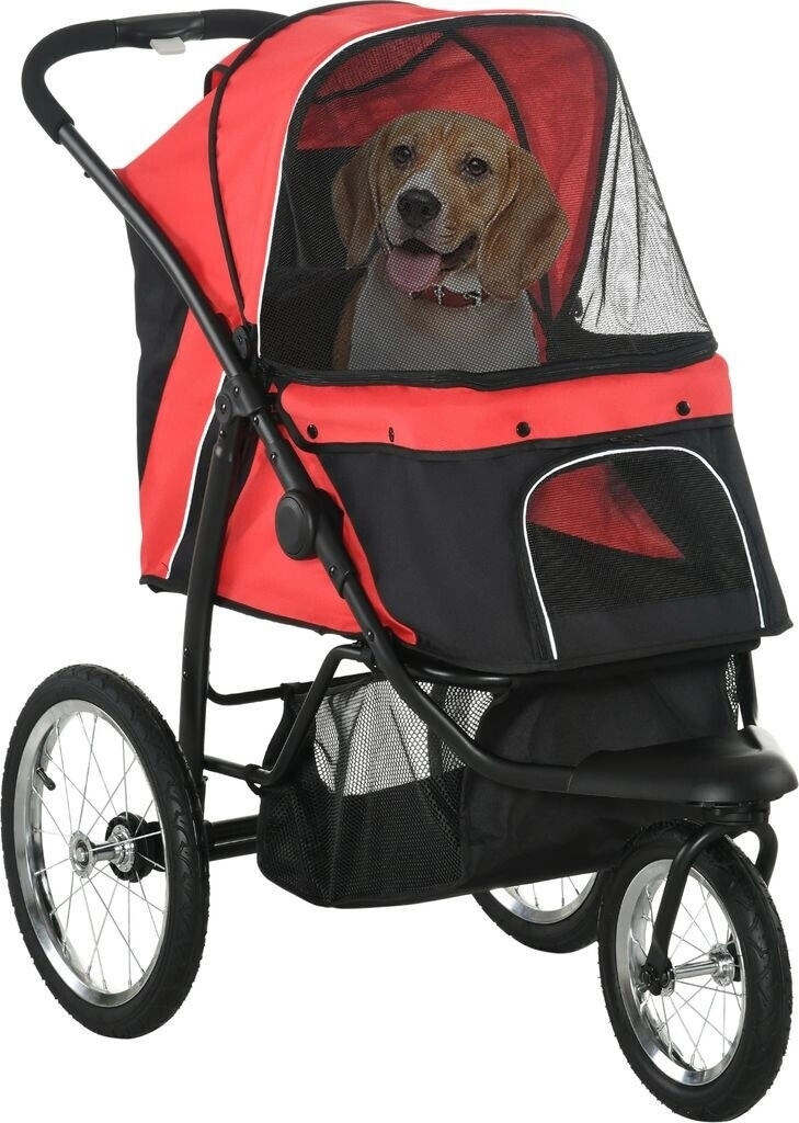 Pawhut Hundewagen Hundebuggy klappbar fr Hunde & Katzen bis 20 kg  Katzenbuggy Hundebuggys