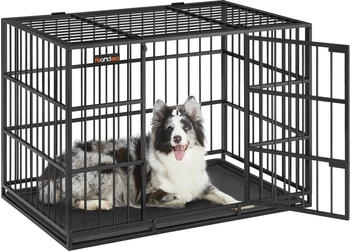 Feandrea Hundek&auml;fig Hundebox f&uuml;r mittelgro&szlig;e und gro&szlig;e Hunde 1,07 m, 70 cm, 75 cm