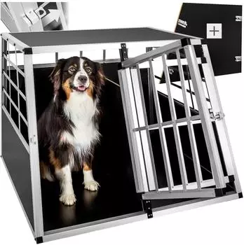 TecTake Doppel Hundebox 97 x 90 x 69,5 cm