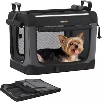 Feandrea Hundebox faltbar 50 cm tintenschwarz PDC015BH02