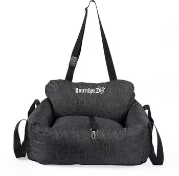 BOUTIQUE ZOO Autositz Polyester 55 x 65 cm Schwarz