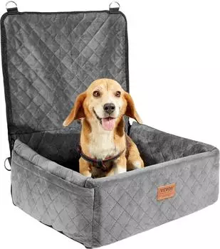 VEVOR Hundeautositz bis 18 kg grau