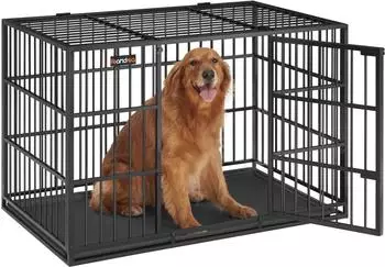 Feandrea Hundebox 122 x 75 x 80 cm tintenschwarz PPD006B01